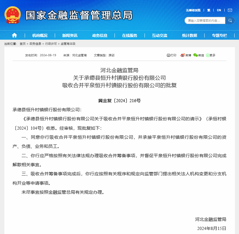 年内首现村行吸收合并村行！“幕后主使”是这家农商行 农村中小银行改革化险仍在加速