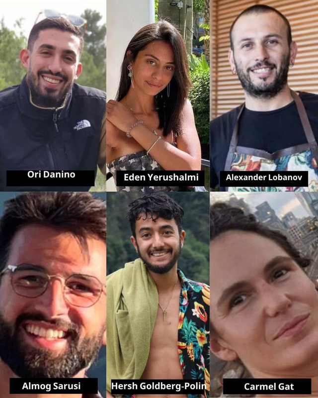 以军发现6名被扣押人员遗体,以总统发声:为未能将他们安全带回家道歉